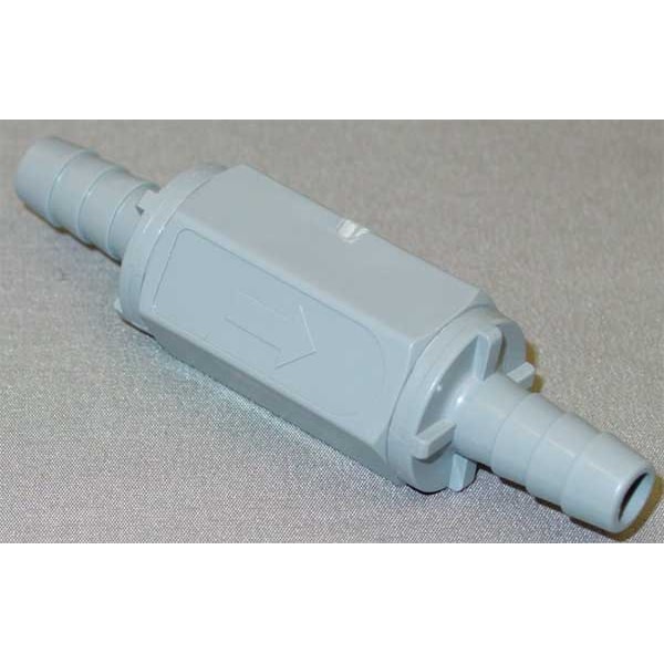 3/8" Barb Gray PVC Ball Cone Spring Check Valve