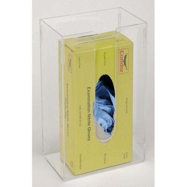 Glove Dispenser, PETG, Holds Boxed, Loose or Packaged Gloves , Clear