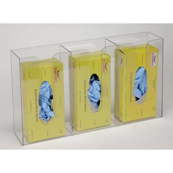 Glove Dispenser, PETG, Holds Boxed, Loose or Packaged Gloves , Clear