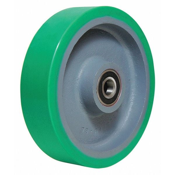 Caster Wheel, Polyurethane, 8 in., 1500 lb.