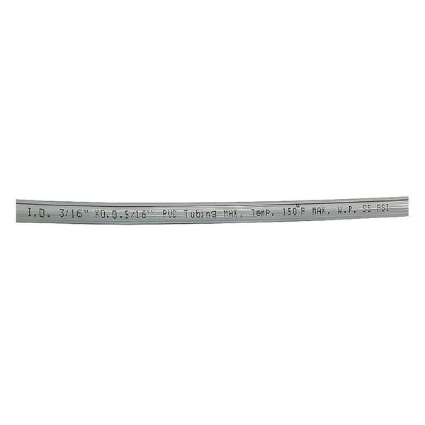 Tubing, 3/16 I.D., 100 ft., Clear, Flexible