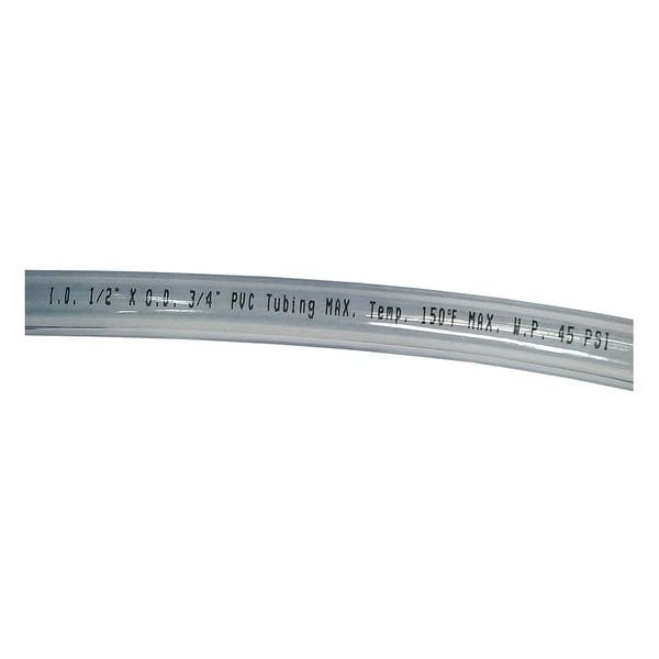 Tubing, 1/2 I.D., 100 ft., Clear, Flexible