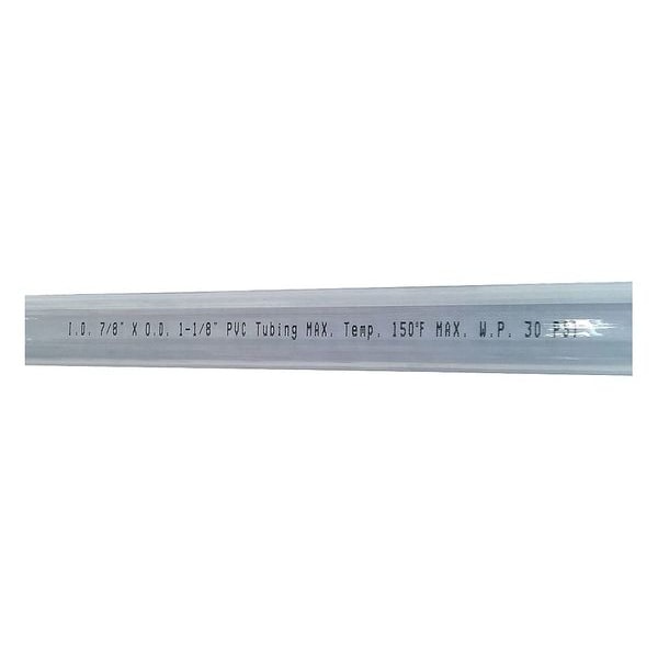 Tubing, 7/8 I.D., 100 ft., Clear, Flexible
