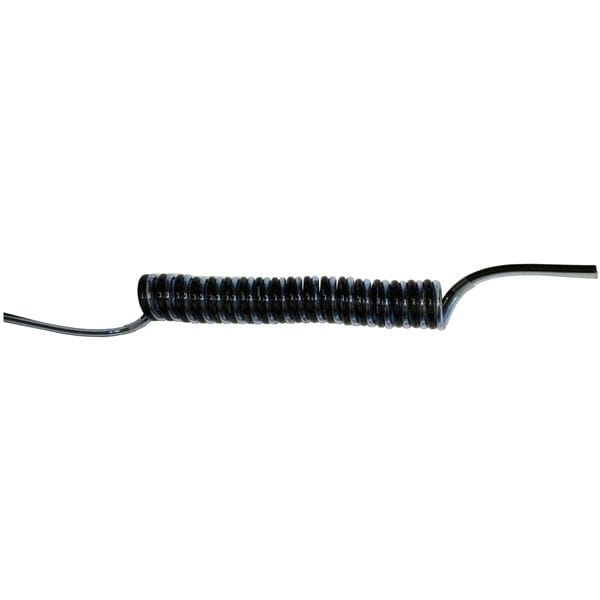Poly Tubing, Spiral, OD 1/4 In, 28 In