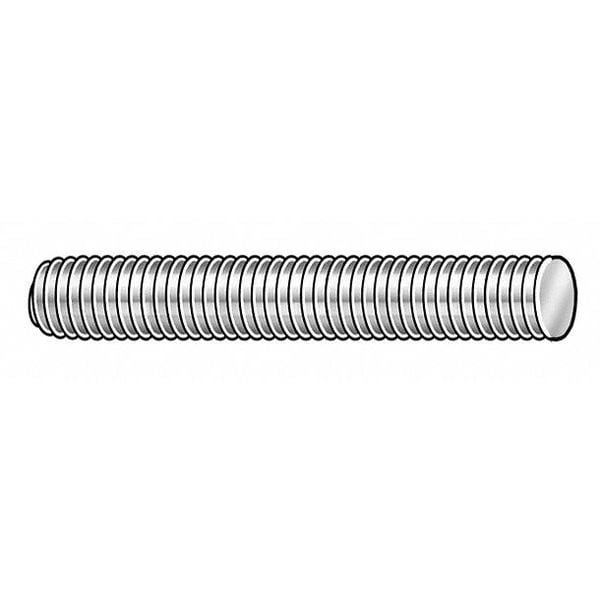 Fully Threaded Rod, 3/4"-16, 3 ft, Brass, Not Graded, Plain Finish