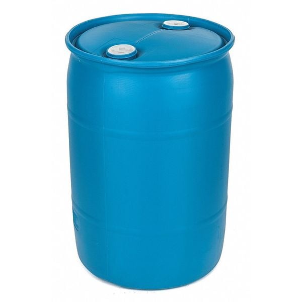 Closed Head Transport Drum, Polyethylene, 30 gal, Unlined, Blue