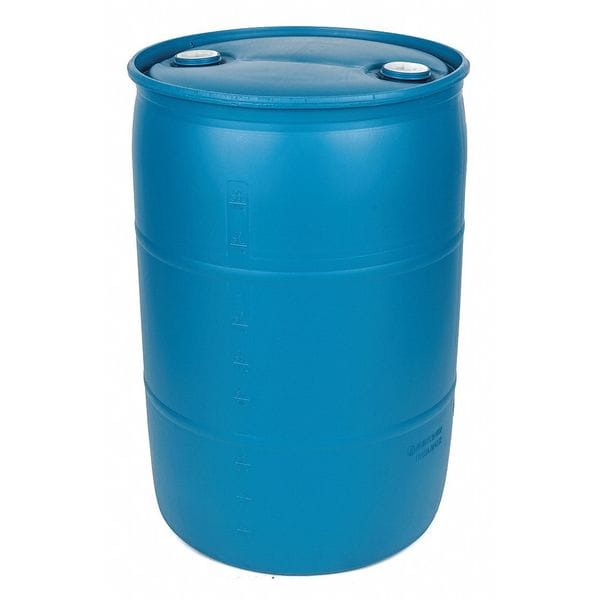 Closed Head Transport Drum, HDPE, 55 gal, Unlined, Blue