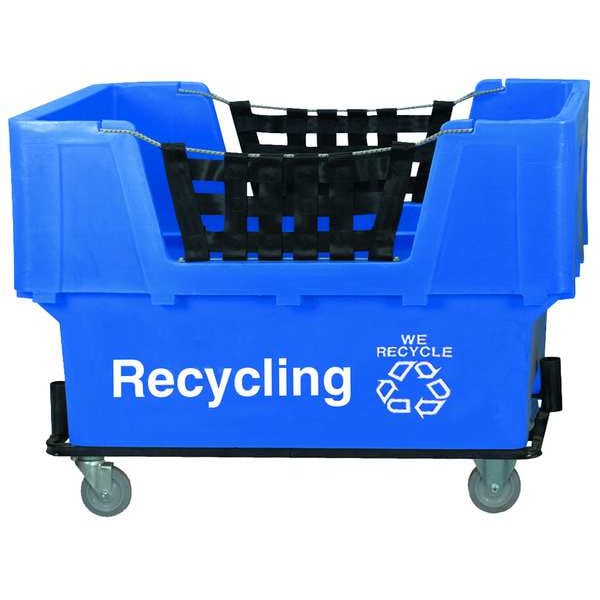 Material Handling Cart, Blue, Recycling