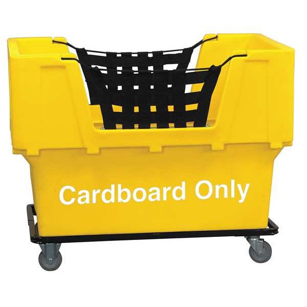 Matl Handling Cart, Cardboard Only, Yellow