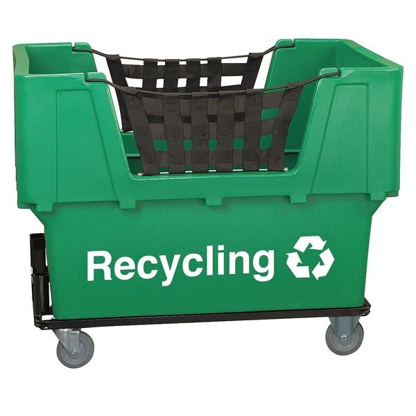 Material Handling Cart, Green, Recycling