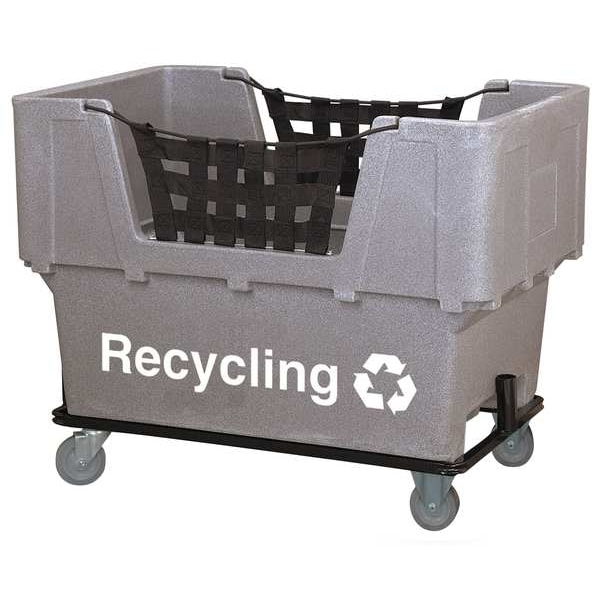 Material Handling Cart, Gray, Recycling
