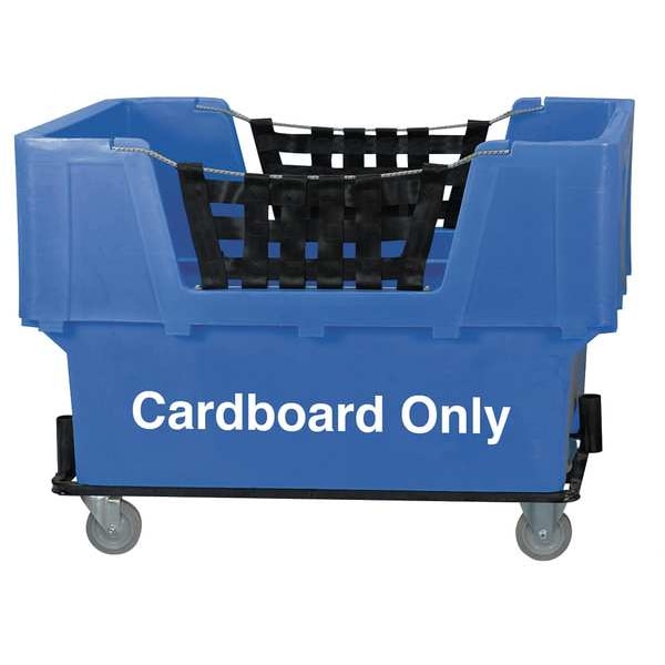 Matl Handling Cart, Cardboard Only, Blue