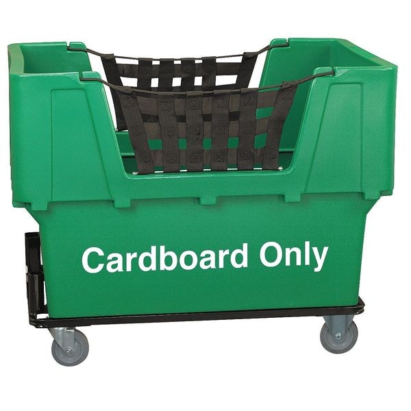 Matl Handling Cart, Cardboard Only, Green