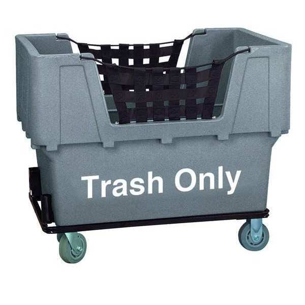 Material Handling Cart, Gray, Trash Only