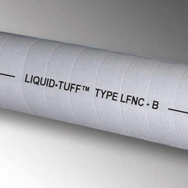 Liquid-Tight Corrugated Conduit, 3/8 in Trade Size, 50 ft, 2 in Bend, PVC, Gray