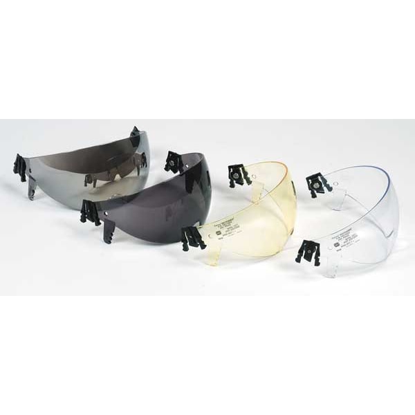 Fire and Rescue Visor, Amber Visor, Polycarbonate, Anti-Fog ; Anti-Scratch Lens, Yellow