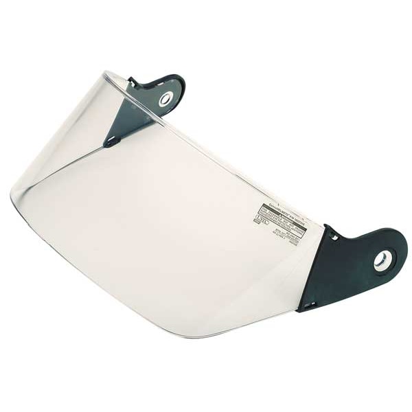 Fire and Rescue Visor, Clear Visor, 4 in Height, Anti-Fog ; Anti-Scratch Lens, Clear