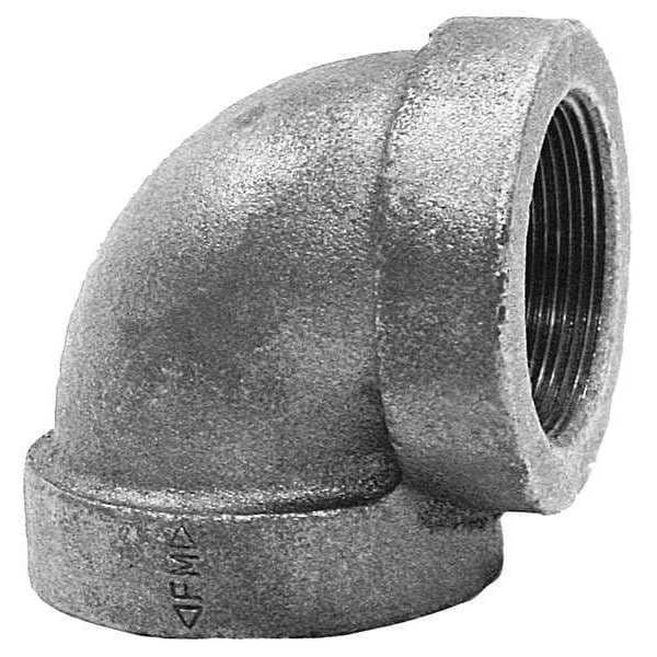90 Degree Elbow 90 Degree Elbow, 2" Pipe, FNPT, Cast Iron, Class 125