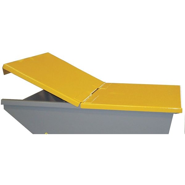 Hopper Lid, Yellow, Fits 1 cu. yd.