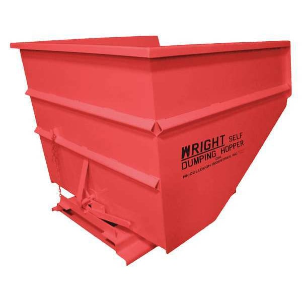 Self Dumping Hopper, Medium Duty, Red