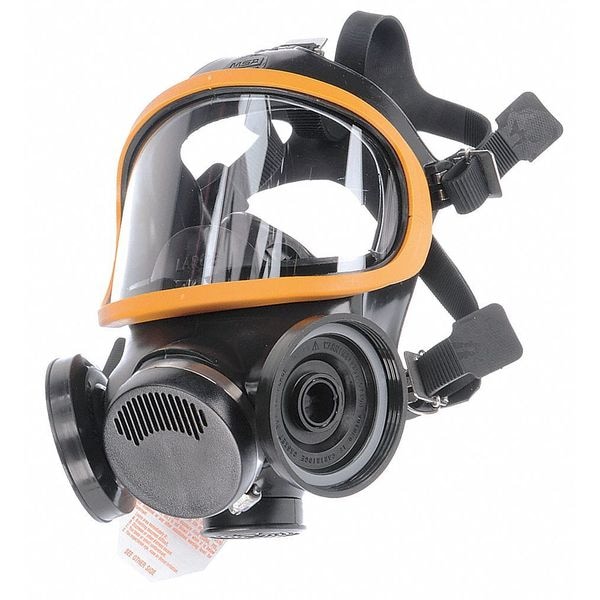 Full Face Respirator, Ultra-Twin, Not Rated, Threaded, Size, L 0 Cartridges Included