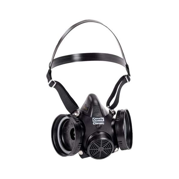 Half Mask Respirator, Comfo Classic, Not Rated, Threaded, Size, S 0 Cartridges Included