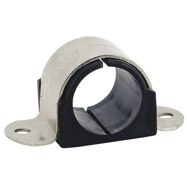 2HoleCushionedClampTubeS31/8InL5 15/32In
