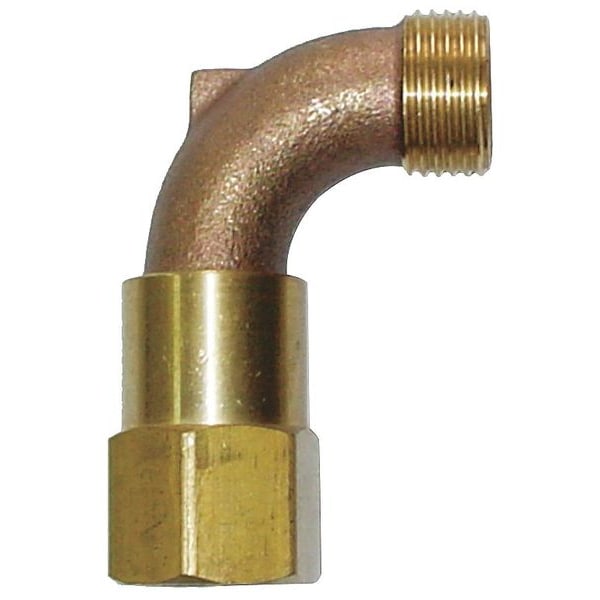 Hose Swivel, 3/4 In, MHT x FPT, Brass