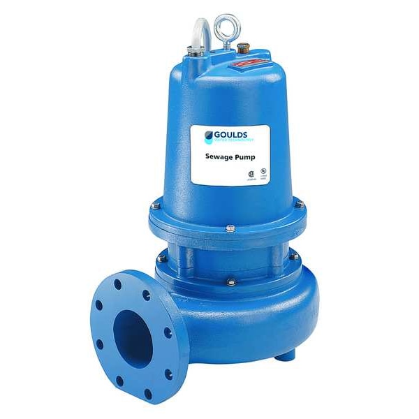 1-1/2 HP 3" Manual Submersible Sewage Pump 200V