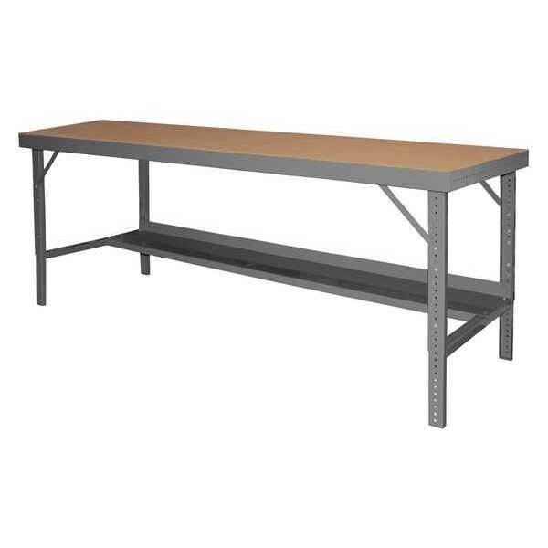 Workbench, Adj Hght, Fldng Legs, Tempered Hard Board Top, 60"X30"
