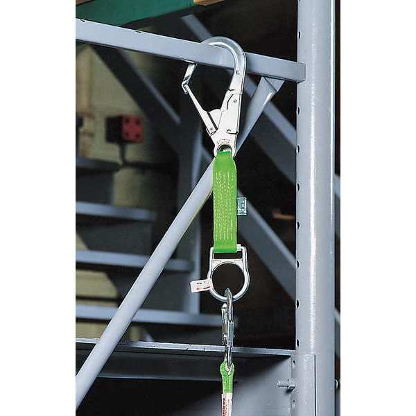 Rebar Hook Anchor, 18 in Length, 400 lb Weigth Capacity, Polyester Webbing Anchor, Fixed D-Ring