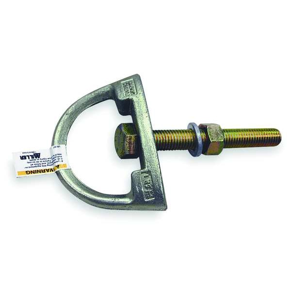 D-Bolt Anchor, 7 in Length, 400 lb Weigth Capacity, Steel Anchor, Swivel D-Ring