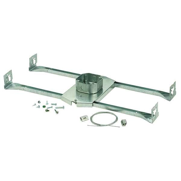 Electrical Box Hardware, 24 cu in, Octagon Box Type, 2 Gangs, Pre-Galvanized Steel