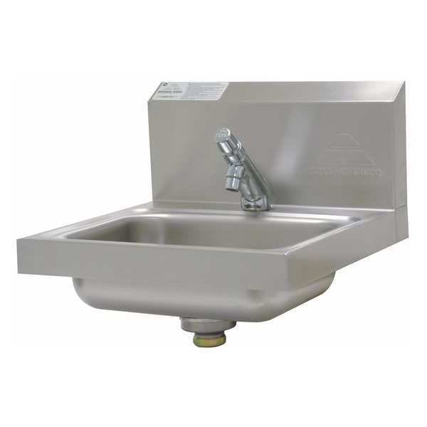 Hand Sink 14 in x 10 in, 1, 2, Key Hole Wall Mount, Heavy gauge 304 Stainless Steel
