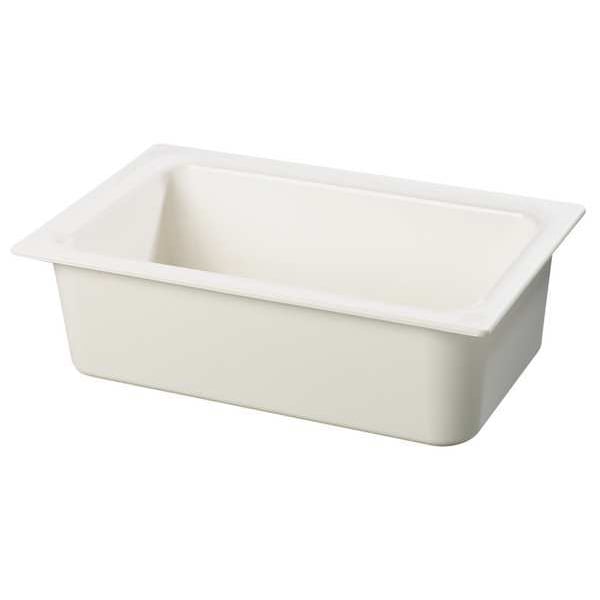Full Size Food Pan, 15 Qt Cap, White