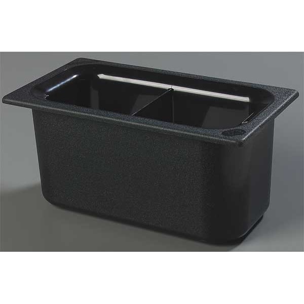 Third Size Food Pan, 3.4 Qt Cap, Black