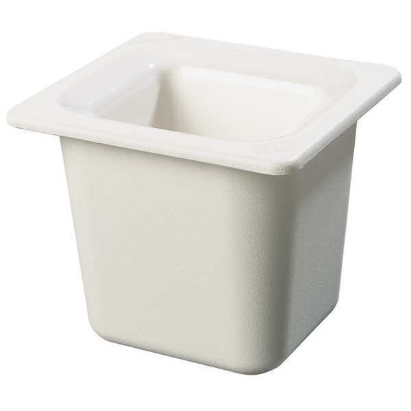 Sixth Size Food Pan, 1.6 Qt Cap, White