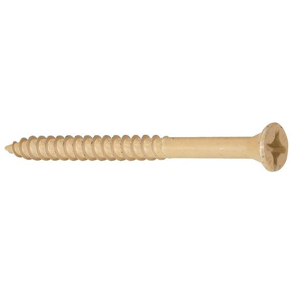 Wood Screw, #9, 1 5/8 in, Durafast Steel Flat Head Combination Phillips/Square Drive, 710 PK