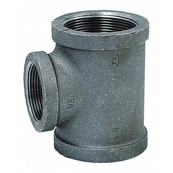 2" x 1-1/4" x 1-1/4" FNPT Galvanized Reducing Tee