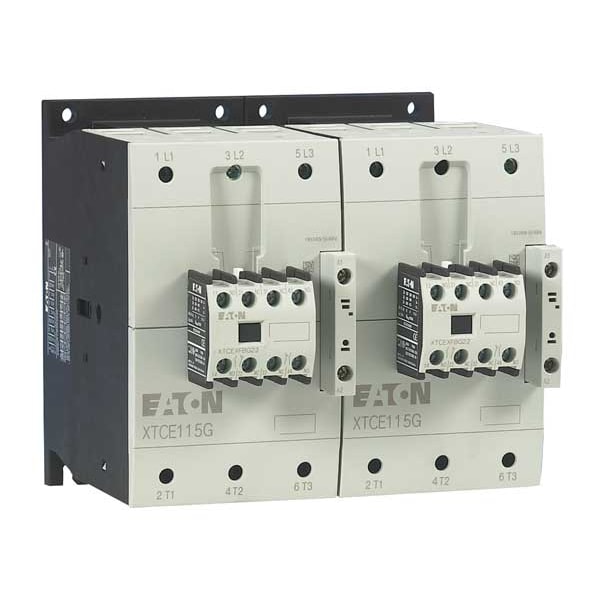 IEC Magnetic Contactor, 1NC/1NO, 24V DC, 3 P, Reversing, Screw
