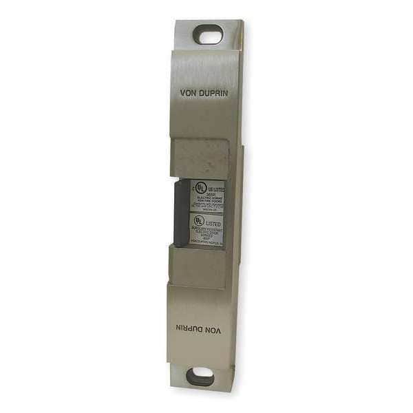 Electric Door Strike, Stainless Steel, Satin Stainless Steel, For Use With: Rim Exit Device