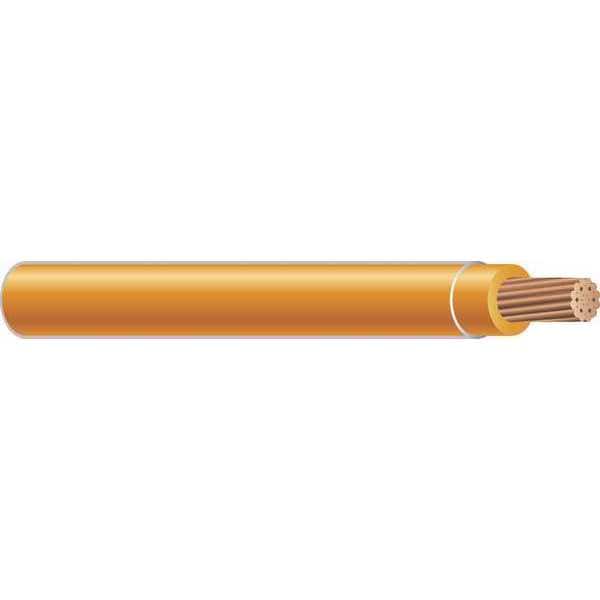 THHN Building Wire, Copper, 4 AWG, 1C, Orange, Stranded, 500 ft