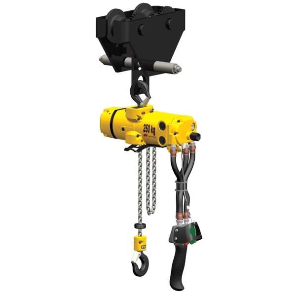Air Chain Hoist, 1100 lb. Cap., 10 ft. Lft