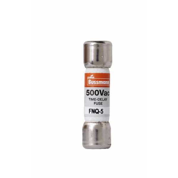 Midget Fuse, Time-Delay, 5A, 500V AC, Non-Indicating, 10kA at 500V AC