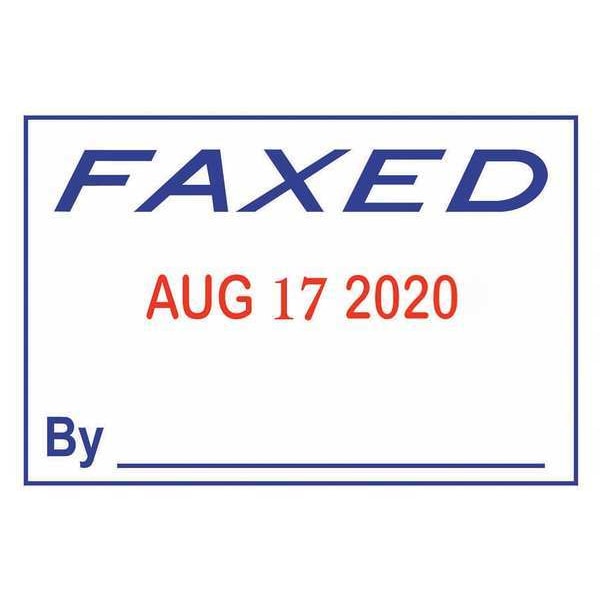 Message Date Stamp, 4 Bands, Faxed