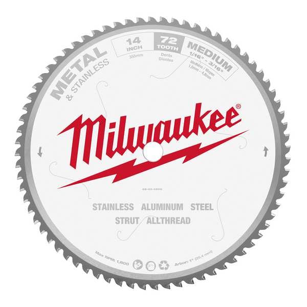 14 in Metal & Stainless Cutting Circular Saw Blade (1 in Arbor)