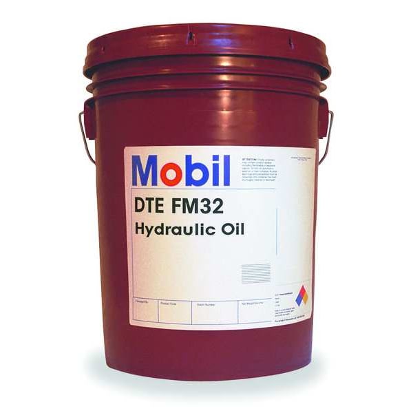 Mobil Hydraulic Machine Oil, DTE FM 32, H1 Food Hydraulic, SAE Grade 10, 5 gal Pail