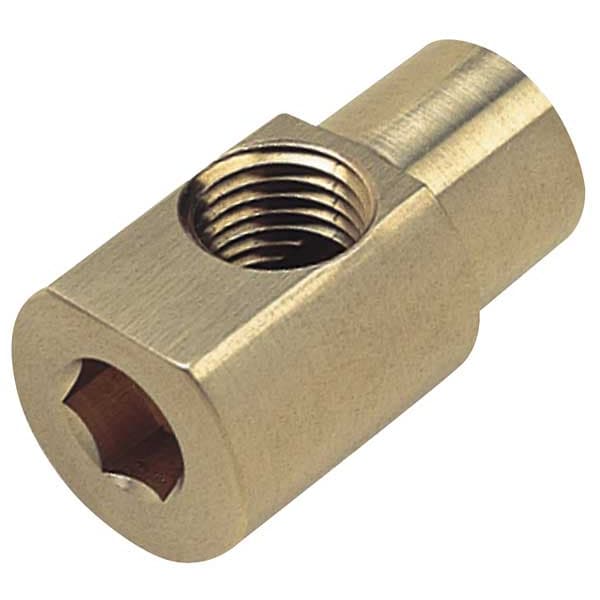 90 Degrees Elbow Chrome Plated Brass Hex Key Elbow, 3/8 in Female NPT X 3/8 in Female NPT