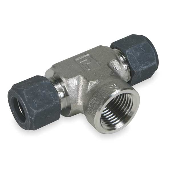 1/4" x 3/8" CPI x FNPT 316 SS Female Branch Tee