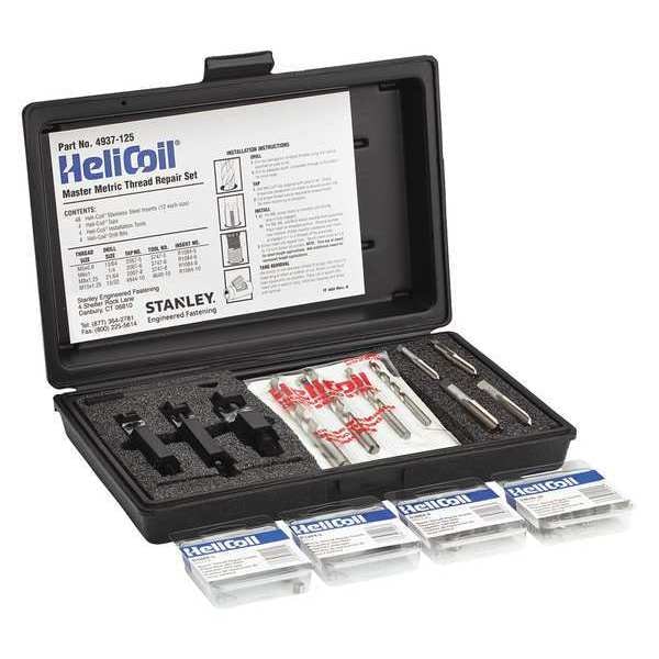 Free-Running Helical Insert Repair Kit, Helical Inserts, M10-1.25, M5-0.8, M6-1, M8-1.25, Plain